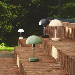 LED tafellamp op accu Ellen To-Go, zwart, aluminium