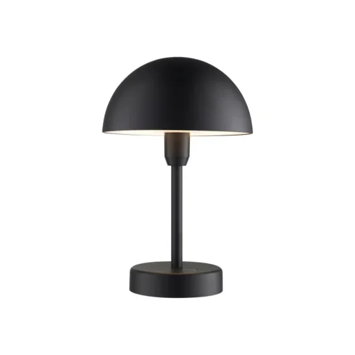 LED tafellamp op accu Ellen To-Go, zwart, aluminium