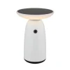 LED tafellamp op zonne-energie 36625, wit, metaal, 23 cm, dimbaar