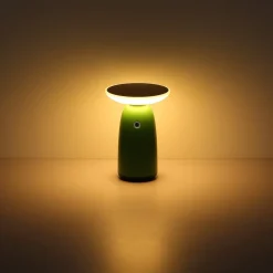 LED tafellamp op zonne-energie 36625, wit, metaal, 23 cm, dimbaar