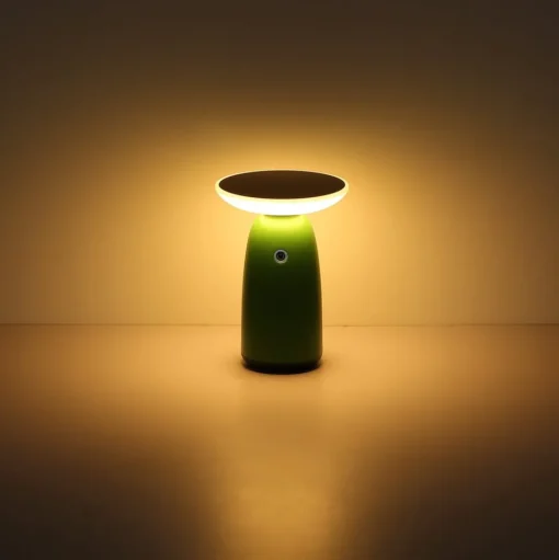 LED tafellamp op zonne-energie 36625, wit, metaal, 23 cm, dimbaar