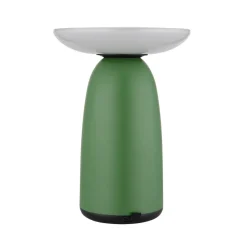 LED tafellamp op zonne-energie 36625, groen, metaal, 23 cm, dimbaar
