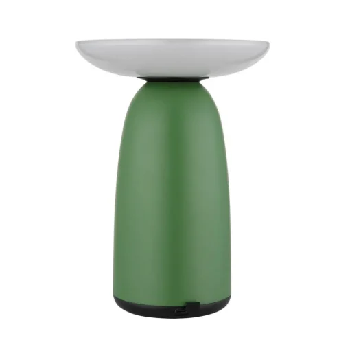 LED tafellamp op zonne-energie 36625, groen, metaal, 23 cm, dimbaar