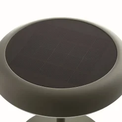 LED tafellamp op zonne-energie Elmer, groen, metaal, IP44
