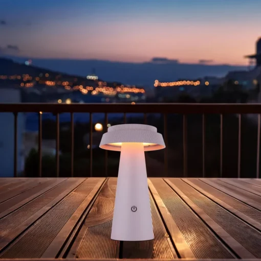 LED tafellamp op zonne-energie 36624, roze, oplaadbare batterij, CCT, IP54,