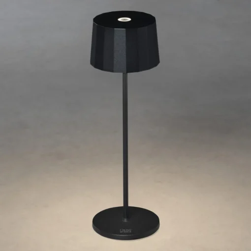 LED tafellamp Positano voor buiten, zwart