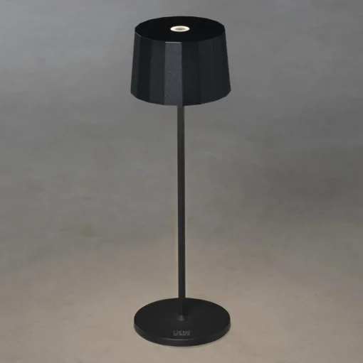 LED tafellamp Positano voor buiten, zwart