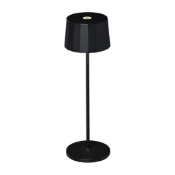 LED tafellamp Positano voor buiten, zwart