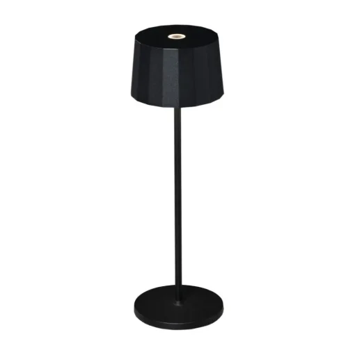 LED tafellamp Positano voor buiten, zwart