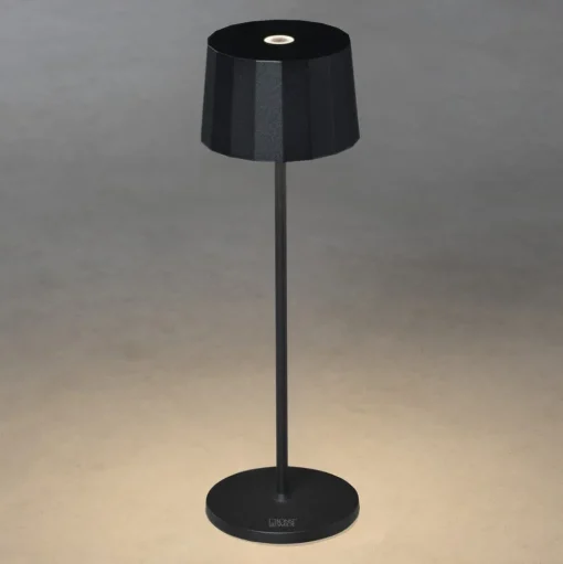 LED tafellamp Positano voor buiten, zwart