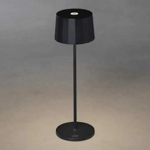 LED tafellamp Positano voor buiten, zwart