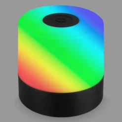 LED tafellamp Smal, zwart, RGBW, kunststof, 7 cm