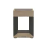 LED tafellamp solar Teckalu zwart/licht hout