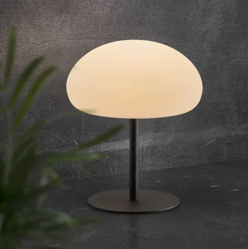 LED tafellamp Sponstafel, 40,5 cm hoog, zwart