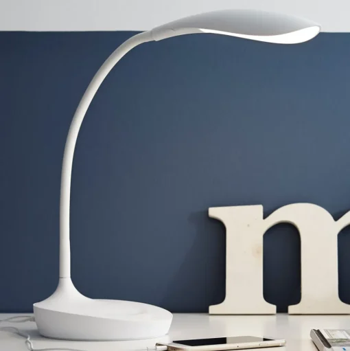 LED tafellamp Swan, wit