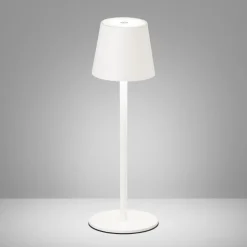 LED tafellamp Tropea met accu, zandwit