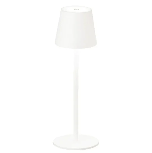 LED tafellamp Tropea met accu, zandwit