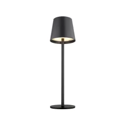 LED tafellamp Vannie, zwart, hoogte 36 cm, IP44