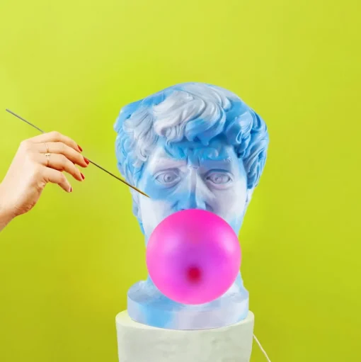LED tafellamp Wonder Cloud wit/blauw/pink