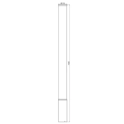 LED tuinpadverlichting Alhena, hoogte 150cm