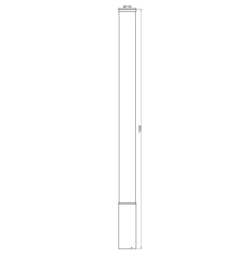 LED tuinpadverlichting Alhena, hoogte 150cm