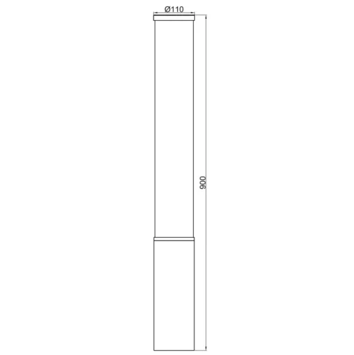 LED tuinpadverlichting Alhena, hoogte 90cm