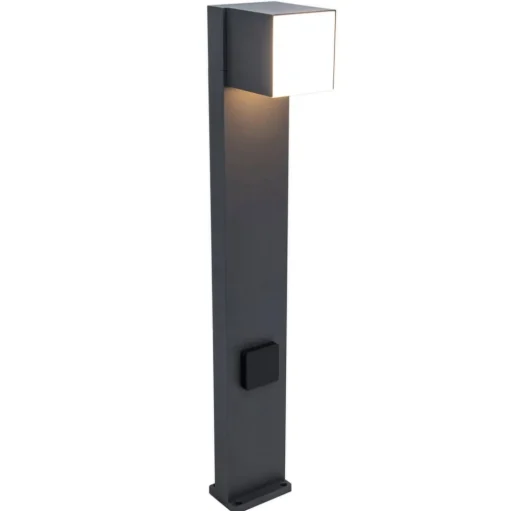 LED tuinpadverlichting Cuba antraciet m. stopcont.