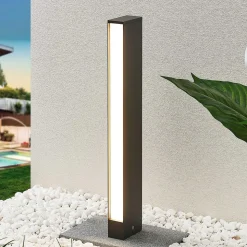 LED tuinpadverlichting Lirka, donkergrijs, metaal, 60 cm