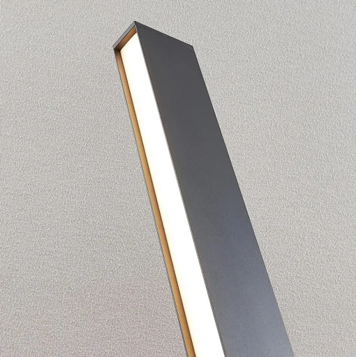 LED tuinpadverlichting Lirka, donkergrijs, metaal, 60 cm