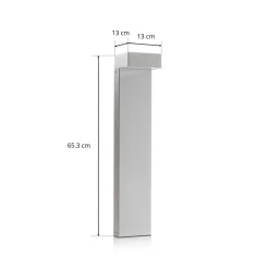 LED tuinpadverlichting Mimik 10 paal 600 grijs 3.000K