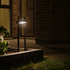 LED tuinpadverlichting Saulio, zwart, aluminium, IP44