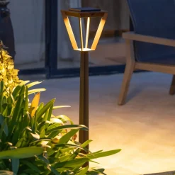 LED tuinpadverlichting solar Metro m sensor corten