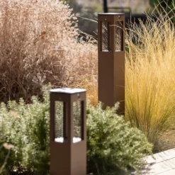 LED tuinpadverlichting Tradition Sensor Corten 90cm