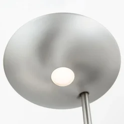 LED uplighter Cobra met leeslamp nikkel