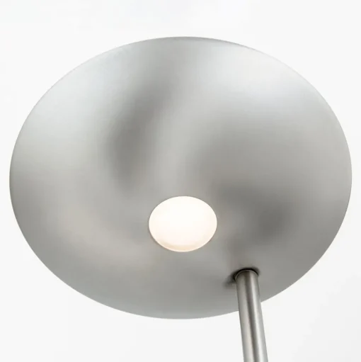 LED uplighter Cobra met leeslamp nikkel