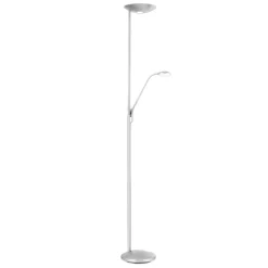 LED uplighter Cobra met leeslamp nikkel