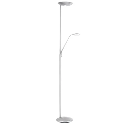 LED uplighter Cobra met leeslamp nikkel