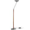 LED uplighter Lib V, in hoogte verstelbaar, zilver