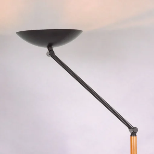 LED uplighter vloerlamp Lib V, verstelbaar, zwart