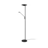 LED vloerlamp Brantford leeslamp zwart mat