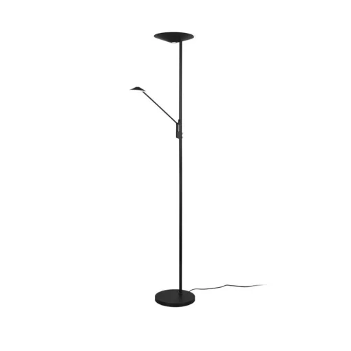 LED vloerlamp Brantford leeslamp zwart mat