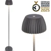 LED vloerlamp Brilo unplugged Riffle, antraciet