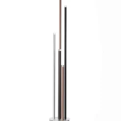 LED vloerlamp Cembalo 5-lamps met voetdimmer