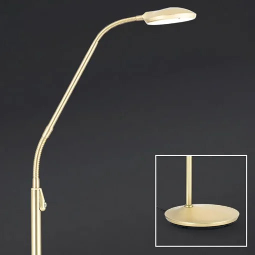 LED vloerlamp Cobra met veranderlijke lichtkleur