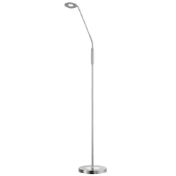 LED vloerlamp Dent, CCT, 1-lamp, nikkel