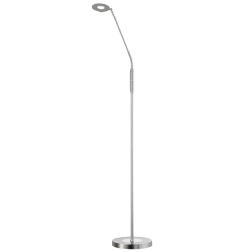 LED vloerlamp Dent, CCT, 1-lamp, nikkel