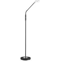 LED vloerlamp Dent, dimbaar, CCT, 1-lamp zwart