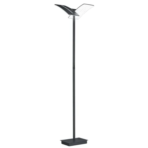 LED vloerlamp Dual CCT, dimbaar, zwart