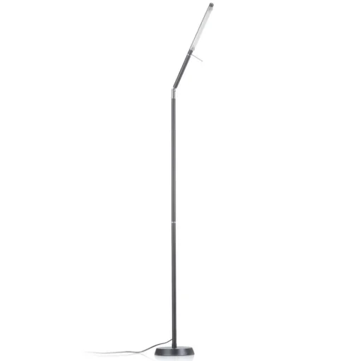 LED vloerlamp Filigran, zwart, dimbaar, verstelbaar