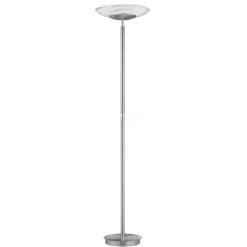 LED vloerlamp Findus, 1-lamp, nikkel